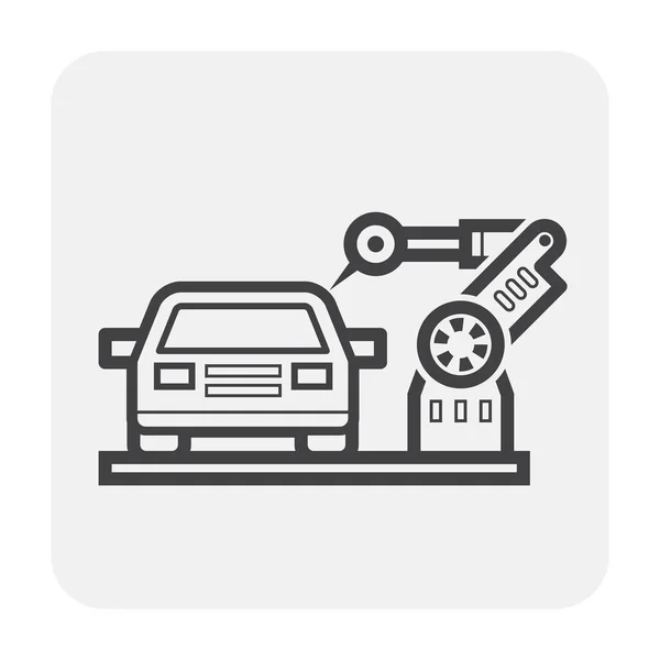 Autoproductie Robot Icoon — Stockvector