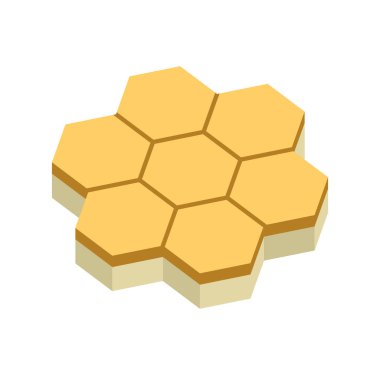 Concrete paver block brick floor icon for landscaping design.