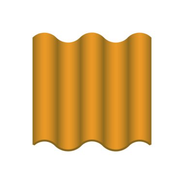 Çatı kaplama malzemesi simgesi tasarım.