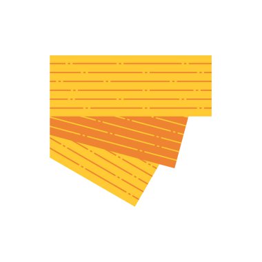 Beyaz üzerine ahşap döşeme simgesi tasarımı.