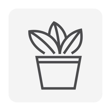 Bahçe ve bahçe dekorasyonu vektör simgesi tasarımı.