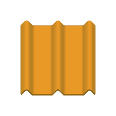 Çatı kaplama malzemesi simgesi tasarım.
