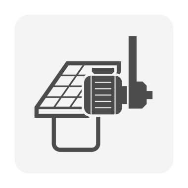 Su dağıtımı için su pompası ve güneş pili.