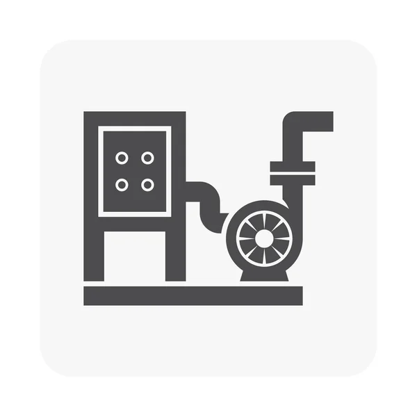 水泵图标白色 — 图库矢量图片