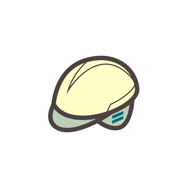 Safety Helmet Safety Equipment Vector Icon Design — Stock Vector