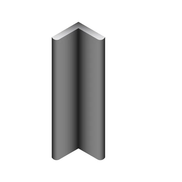 Vektor Symbol Für Stahlträger Und Rohr Produkt — Stockvektor