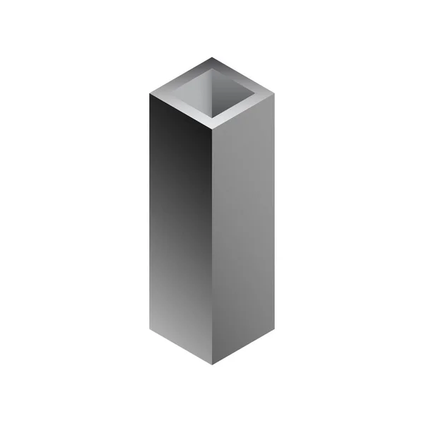 Vektor Symbol Für Stahlträger Und Rohr Produkt — Stockvektor