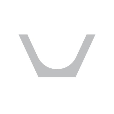 Gutter şekil simgesi profil görünümü, 64x64 mükemmel piksel ve düzenlenebilir vuruş.