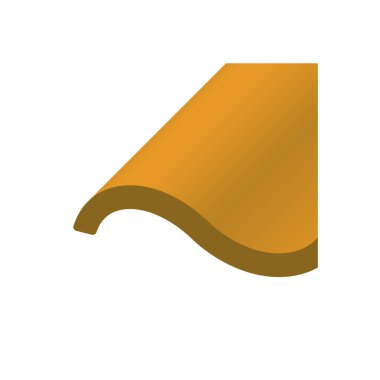 Çatı kaplama malzemesi simgesi tasarım.