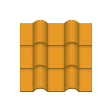 Çatı kaplama malzemesi simgesi tasarım.