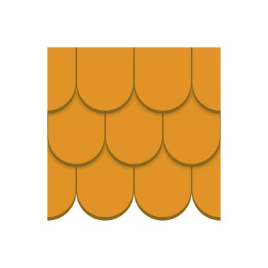 Çatı kaplama malzemesi simgesi tasarım.