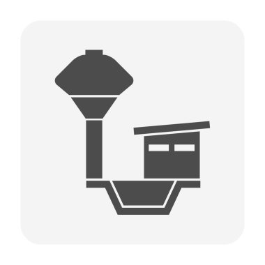 Water tank vector icon design for water work graphic design element. clipart