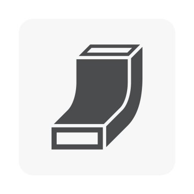 Hava kanalı kanal simgesi Hvac sistemi için.