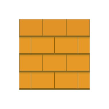 Çatı kaplama malzemesi simgesi tasarım.