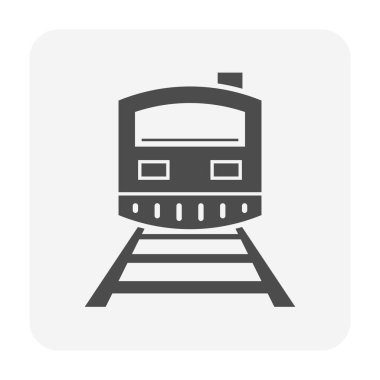 Ulaşım konsepti tasarımı için tren vektör simgesi tasarımı.