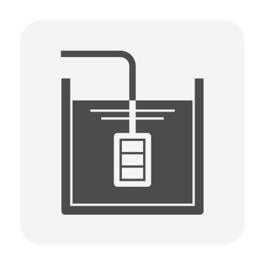 Su tankı vektör simgesi tasarımı Su çalışması grafik tasarım ögesi için.