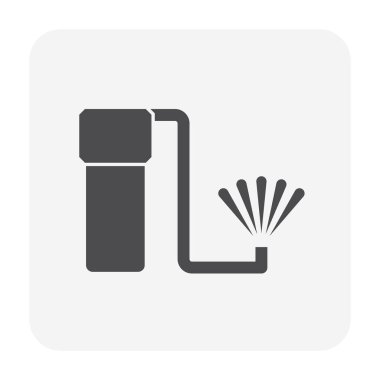 Otomatik su yağmurlama ve sulama sistemi simge tasarımı.