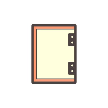 Beyaz üzerine bölünmüş duvar veya bölünmüş uzay ekipman vektör simgesi tasarımı.