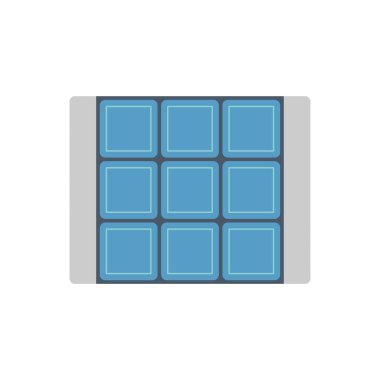 Paver blok tuğla zemin yapı ve araç simgesi tasarımı.