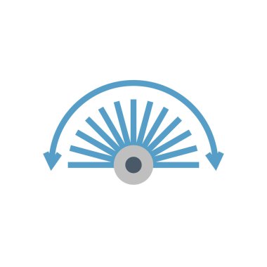 Bahçe tasarımı elementi için su püskürtücü sprey vektör ikonu tasarımı.