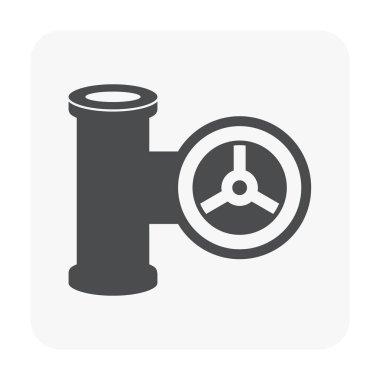 Akış kontrol Vana simgesi.