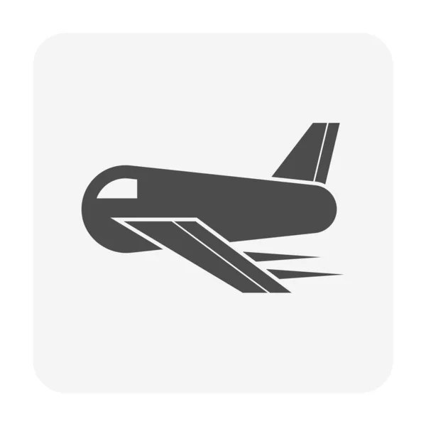 Projekt Ikony Wektora Samolotu Projektowania Koncepcji Transportu — Wektor stockowy