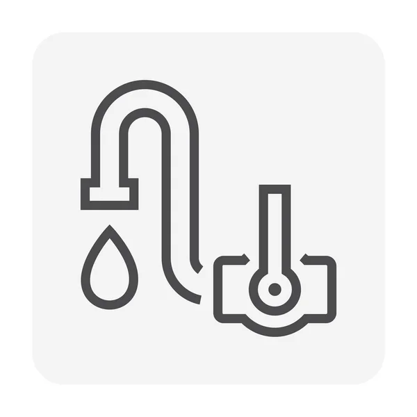 Проектирование Иконок Крана Проектирования Концепции Водопровода Редактируемый Ход — стоковый вектор