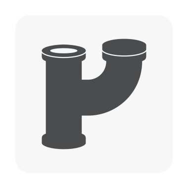 Çelik Boru bağlayıcı Icon set.