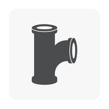 Çelik Boru bağlayıcı Icon set.