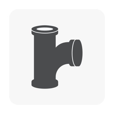 Çelik Boru bağlayıcı Icon set.