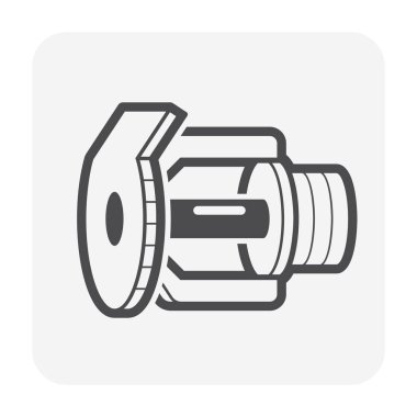 Ateş Sistemi için yangın söndürme aygıtı simgesi.