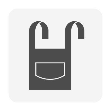 Kaynaklama çalışması grafik tasarım elementi için ateşe dayanıklı koruma bezi vektör simgesi tasarımı.