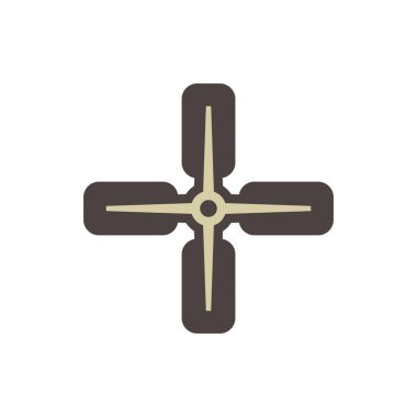 Beton levha cilası ekipman vektör ikonu tasarımı.