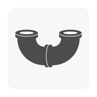 Çelik Boru bağlayıcı Icon set.