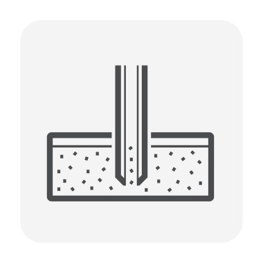 Toprak testi ve araç simgesi, siyah renk.