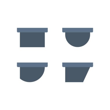 Gutter şekil simgesi renk tasarımı.