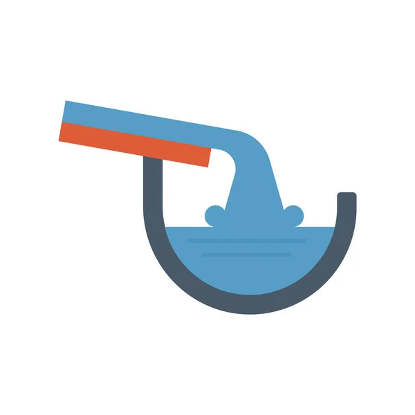 Gutter Drainage System Icon — Stock Vector