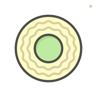 Havalandırma borusu kirli durum simgesi, 64x64 mükemmel piksel ve düzenlenebilir vuruş .