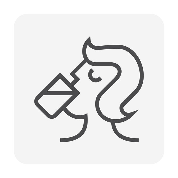 Конструкция иконки чистой питьевой воды для дизайна концепции очистки питьевой воды, редактируемый удар
.