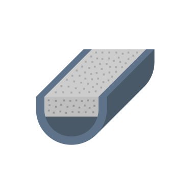 Cilt payı ve drenaj sistemi simgesi.