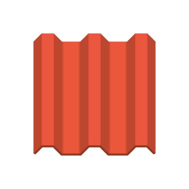 Çatı kaplama malzemesi simgesi tasarım.