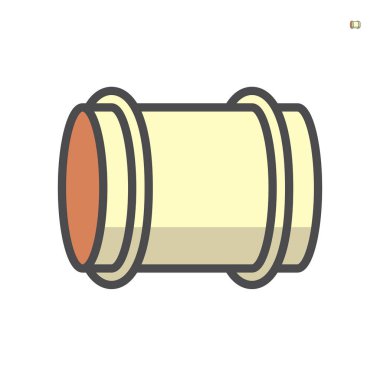 Hava kanalı vektör ikonu tasarımı, 64x64 piksel mükemmel ve düzenlenebilir vuruş.