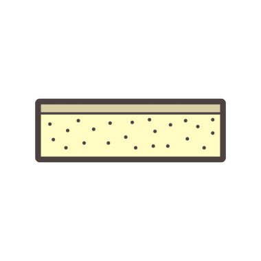 Beton levha vektör simgesi tasarımı.