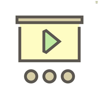 İş eğitimi konsepti tasarım unsuru için ortam eğitim vektör ikonu tasarımı, 48X48 piksel mükemmel ve düzenlenebilir vuruş.