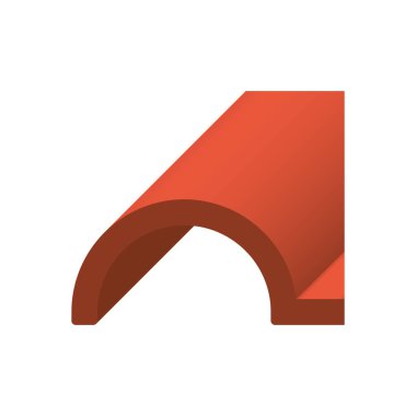 Çatı kaplama malzemesi simgesi tasarım.