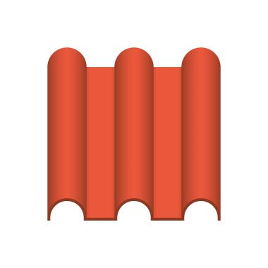 Çatı kaplama malzemesi simgesi tasarım.