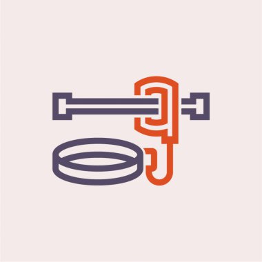 Emniyet kemeri veya güvenlik ekipmanı vektör ikonu tasarımı.