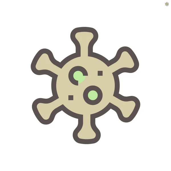 Coronavirus Vector Icon Design 48X48 Pixel Perfect Editable Stroke — 스톡 벡터