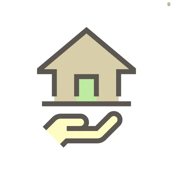 Immobilienmakler Vektor Icon Design Auf Weißem 48X48 Pixel Perfekten Und — Stockvektor