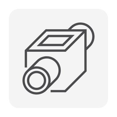 Kanalizasyon borusu simgesi, 64x64 Mükemmel piksel ve düzenlenebilir vuruş.